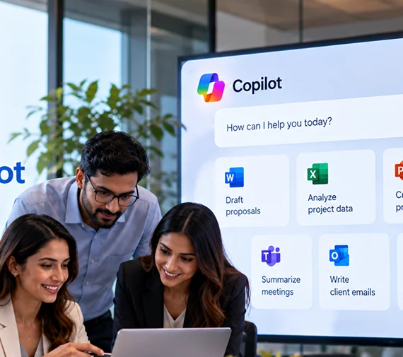 Microsoft 365 collaboration and video meeting scenario representing the professional services case study
