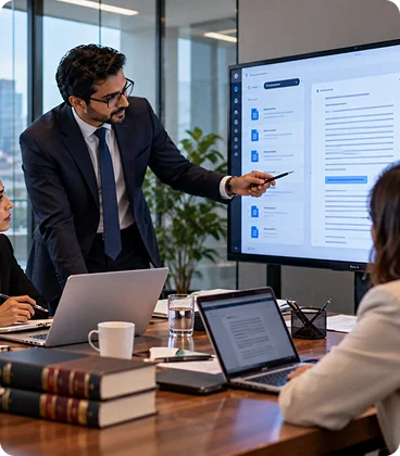 Legal and professional services icons representing matter documentation