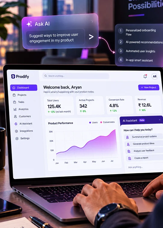 Document Q&A feature inside a SaaS product with response time and delivery metrics