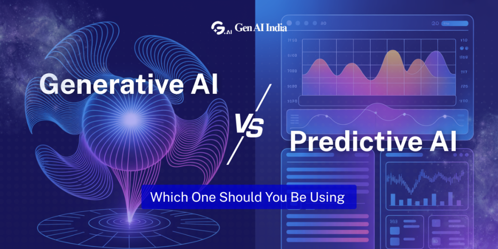 Comparing Generative AI vs Predictive AI for business use