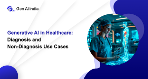 Generative AI in Healthcare Services helping doctors in diagnosis and care.