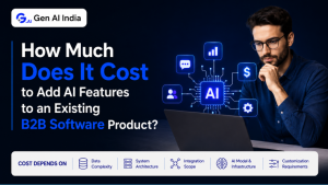 Cost to add AI features to B2B software based on business needs, tools, and project goals.