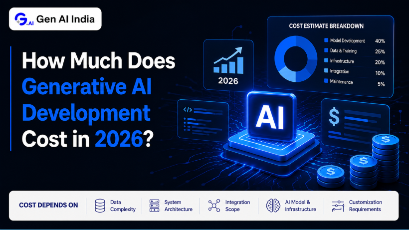 Generative AI Development Cost in 2026 with key factors that affect your project budget