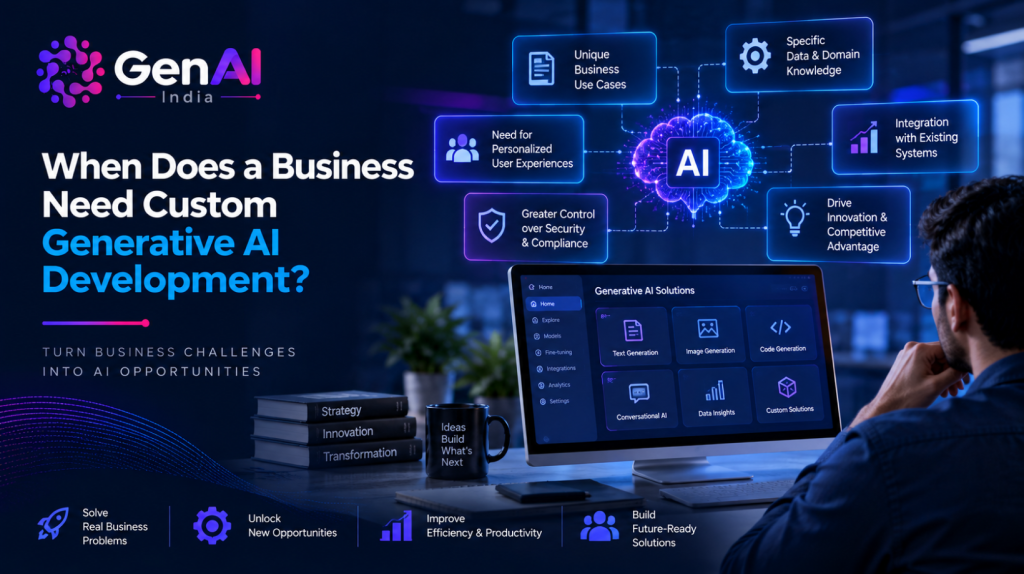 Top reasons to get custom Gen AI development services.