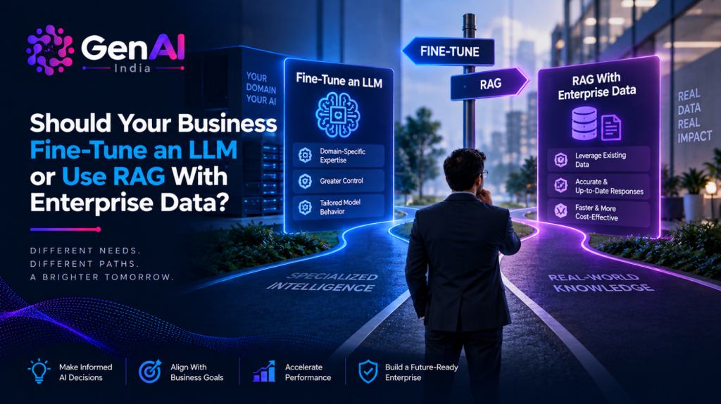 Fine-Tune an LLM or use RAG with enterprise data for smarter business AI solutions